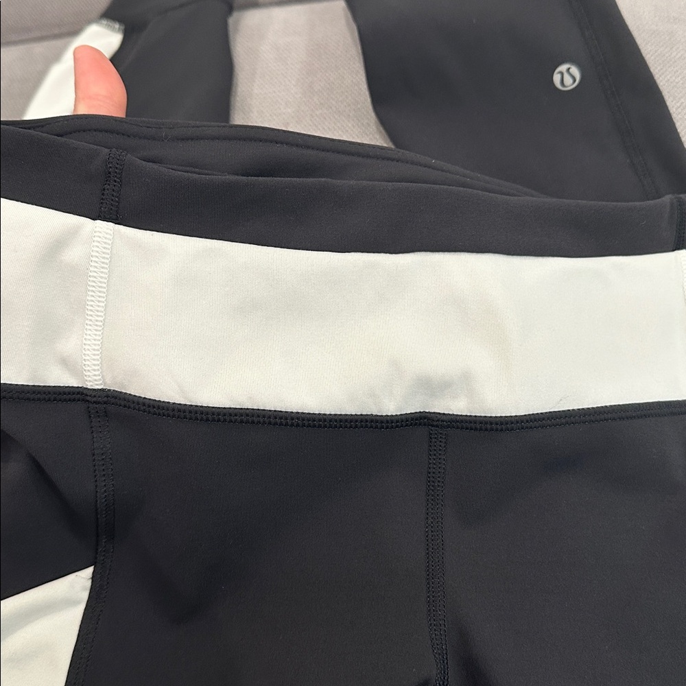 Lululemon Athletica Black and White speed Leggings 2 for $20 - Picture 5 of 8